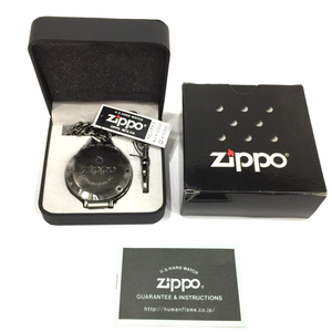 ジッポー クロノグラフ クォーツ 腕時計 シルバーカラー文字盤 未稼働品 付属品あり ブランド小物 ZIPPO