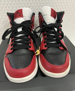 G「192820」NIKE AIR JORDAN 1 MID スニーカー 26センチ 554724-069 ナイキ　箱付き