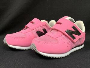 未使用 new balance ニューバランス　14.5cm　キッズ 幼児 スニーカー 靴 IV220cp2　ピンク/ブラック　ベビーシューズ　M-0426-4　