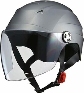 リード工業(LEAD) バイクヘルメット ジェット SERIO シールド付きハーフヘルメット スモーキーシルバー RE40 -