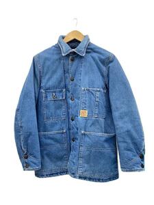 SUGAR CANE◆ダウンジャケット/S/コットン/IDG/無地/DENIM WORK DOWN JACKET