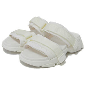 美品 Christian Dior クリスチャンディオール サンダル スポーツサンダル ホワイト 白 37(24.0cm) フラット 厚底 D-WANDER シューズ 靴