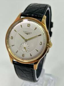 W0603-47 1616【1円スタート】 腕時計　ロンジン　LONGINES　L4.693.6　18K / 750刻印　スモセコ　自動巻き　メンズ