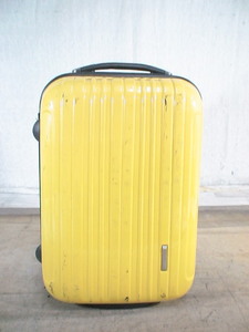 3670　f.y.l.s　黄色　スーツケース　キャリケース　旅行用　ビジネストラベルバック