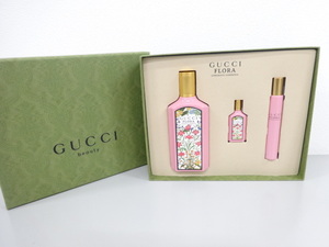 3点セット まとめて 新品 未使用品 GUCCI グッチ FLORA フローラ EAU DE PARFUM オードパルファム 100ml 5ml 7.4ml 香水 フレグランス