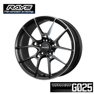 送料無料 レイズ VOLK RACING G025 (MK) 8.5J-19 +45 5H-112 (19インチ) 5H112 8.5J+45【1本単品 新品】