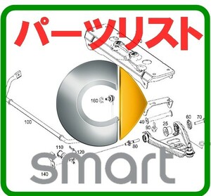 スマート +他メーカー パーツリスト オンライン版 EPC FORTWO SMART FORFOR BRABUS シティークーペ パッション ロードスター ブラバス .