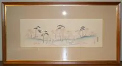 版画　歌川広重　木版画　海案寺紅葉　巨匠　名品　箱入　N126