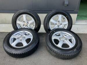 WA05171 ブリヂストン ブリザックVRX3 145/80R13 22年製　汎用 13インチ アルミホイール 13×4.00B 4穴 PCD100＋42　160サイズ×2