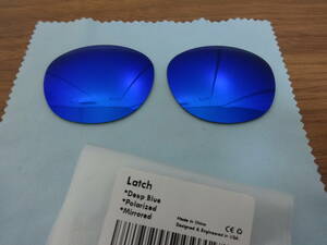 超処分価格！！　OAKLEY オークリー Latch ラッチ用 カスタム偏光レンズ Polarized Replacement Lenses for Oakley Latch DEEP Blue