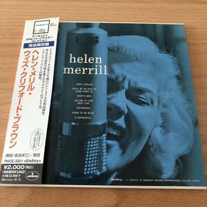 【帯付・紙ジャケ/CD】ヘレン・メリル／ウィズ・クリフォード・ブラウン