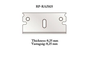 RPツールズ RP-RAZ025 角度切りカッター用替刃 0.25mm 5枚入り