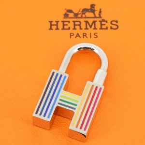【新品同様】HERMES エルメス キーホルダー クイズ・レインボー カデナ ※キーリング欠品 箱 保存袋