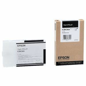 【新品】(まとめ) エプソン EPSON PX-P／K3インクカートリッジ フォトブラック 110ml ICBK36A 1個 【×10セット】