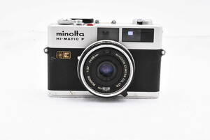 【動作未確認】MINOLTA ミノルタ Hi-MATIC F シルバー 38mm F2.7 レンジファインダー フィルムカメラ (t2046)