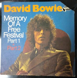 激レア！David Bowie「Memory Of A Free Festival」Mercury 7インチ（Germany）