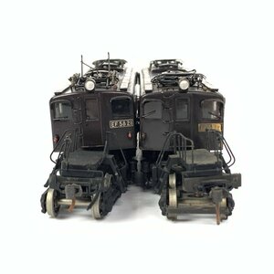 天賞堂 EF58 旧型ヒサシ付き 電気機関車 HOゲージ 2両セット＊ジャンク品