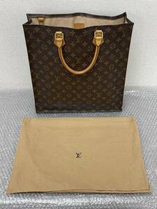 LOUIS VUITTON/ルイヴィトン/モノグラム /サックプラ/ハンド/トートバッグ/レザー/ビジネス/ブラウン系/0325e