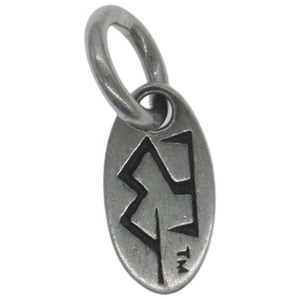 TRAVIS WALKER トラヴィスワーカー SMALL OVAL LOGO CHARM スモール オーバルロゴ ダブルクロス チャーム シルバー系【中古】