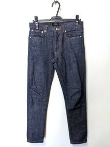 新品同様 A.P.C. PETIT NEW STANDARD w27 アーペーセー プチニュースタンダード セルビッチデニム 赤耳 