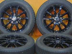 超美品 バリ溝【ブリヂストン ブリザック VRX 185/65R15 88Q】15インチ 6J+53 PCD114.3-5H フリード GB5/GB6/GB7/GB8