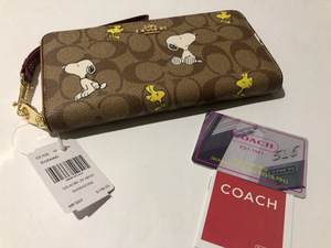 ［1円スタート］COACH コーチ　財布　新品未使用　CE705　ピーナッツコラボ　長財布