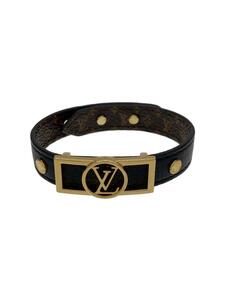 LOUIS VUITTON◆ブレスレット/レザー/BLK/レディース/M6558F