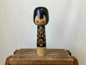 創作こけし 石原日出男 作 童女 日本人形 伝統工芸品 置物 木製 木彫り 郷土人形 民藝品 おかっぱ