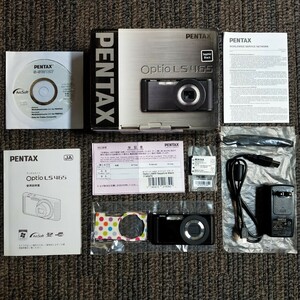 デジタルカメラ PENTAX Optio LS465 サファイアブラック ペンタックス オプティオバッテリー D-LI108 アダプター D-PA116 着せ替え用シート