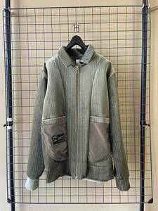 美品 SAMPLE【PUMA × HAN KJOBENHAVN/プーマ×ハン コペンハーゲン】Stripe Velour Blouson HAN Bornber ストライプ ベロア ブルゾン