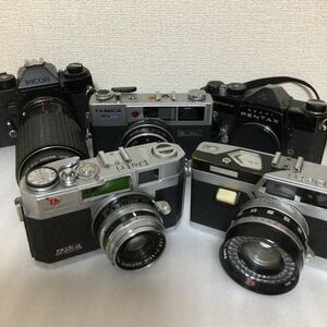 ①★現状品★フィルムカメラ 5点 まとめて ペトリPETRI リコー RICOH ペンタックス PENTAX 