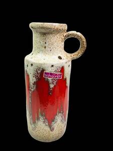★１点限り★ FAT LAVA 70‘s 花瓶 by SCHEURICH 401-20 LORAシリーズ 1970年代 西ドイツ フラワーベース 花器 陶器 ファット ラヴァ