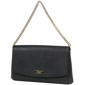 ケイトスペード Kate Spade ロゴ チェーン ハンドバッグ 2WAY ショルダーバッグ レザー ブラック WKRU4092 レディース 【中古】