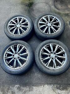 レオニス weds 社外アルミホイール 17×7J +53 5H 4本セット 215/55R17 夏タイヤ付 ノア VOXY