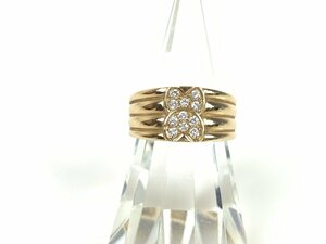 クリスチャン・ディオール　Christian　Dior　750/イエローゴールド　リング　指輪　サイズ18号　9.8g　YAS-8781