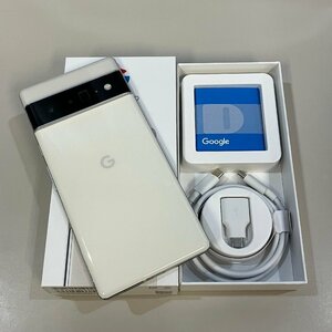 【送料無料 中古 訳あり】SIMフリー Google Pixel 6 Pro 128GB クラウディホワイト 赤ロム保証 Softbank版【京都駅前】