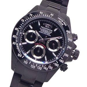 腕時計 メンズ ウォッチ テクノス TECHNOS T4685-BB クロノグラフ CHRONOGRAPH ステンレス ベルト 10気圧防水 送料無料