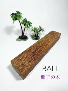 レアな逸品！ ヤシの木 木材 DIY などに バリ島 椰子　30×5.8×4 ⑤