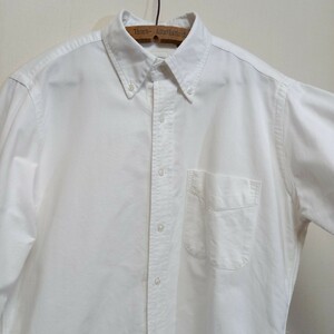 美品 THE BAGGY ヘビーオックスフォード ホワイト ボタンダウンシャツ メンズ S ポロカラーシャツ ブルックスブラザーズ 白シャツ