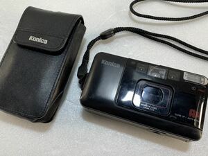 ★動作未確認 Konica A4 コニカ コンパクトフィルムカメラ LENS 35㎜ F3.5 専用ケース付き ブラック 中古品 管理J493
