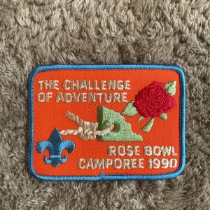 ワッペン　THE CHALLENGE OF ADVENTURE ROSE BOWL CAMPOREE1990