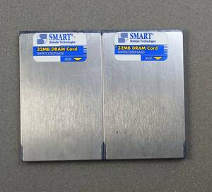 KN4689 【ジャンク品】 SMART 32MB Flash CARD SM9DS3282F6ASD 2枚セット