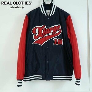 ☆X-LARGE/エクストララージ 18SS SCRIPT LOGO VARSITY PUFF スタジャン 01183510/L /080