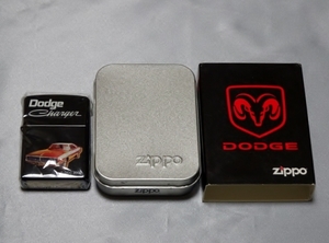 未使用 DODGE CHARGER(ダッジ チャージャー) ZIPPO ブラック 2006年絶版品