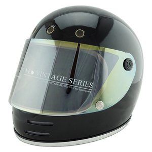 フルフェイスヘルメット ブラック×イエローミラーシールド Lサイズ:59-60cm対応 VT-9 ステッカー付き VT9
