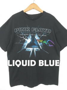 ピンクフロイド 狂気 ダークサイドザムーン ★ リキッドブルー製 Tシャツ XL ★ Pink Floyd プログレ バンドTシャツ バンT USA 古着 メンズ