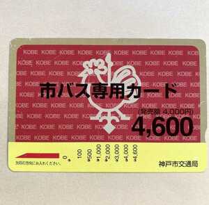 【使用済】 市バス専用カード 神戸市交通局