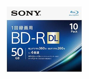 ソニー ブルーレイディスク BD-R DL 50GB (1枚あたり地デジ約6時間) 1回録画用 10枚入り 4倍速ダビン