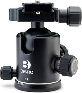 未開封・未使用品★BENRO ベンロ B3 BALL HEAD ボールヘッド 自由雲台 B-3 水準器付 カメラアクセサリー 撮影 固定 雲台 カメラ用品 S183