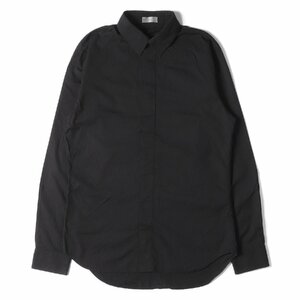 Dior HOMME ディオールオム オブリーク ジャガード フライフロント ドレス シャツ Oblique Cotton Jacquard Shirt ブラック 39 イタリア製